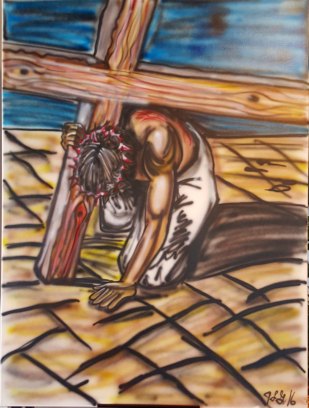 Jesus Takes the Cross