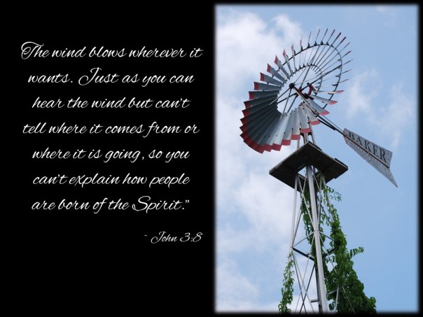 The wind blows John 3v8